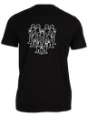 CENTRAIDE - 2106U T-shirt coton unisexe (NOIR) - SE. S16062 (AV) - SE. S16063 (DOS) - ETT. ETT1058 (BAVD)
