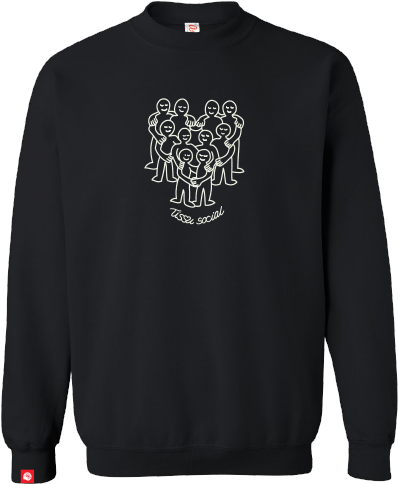 CENTRAIDE - O732U Ouaté col rond unisexe (NOIR) - SE. S16062 (AV) - SE. S16063 (DOS) - ETT. ETT1058 (BAVD)