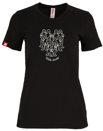 CENTRAIDE - 4319W - T-shirt col V femme - SE. S16064 (AV) + SE. S16065 (DOS) + ETT. ETT1058 (MD)