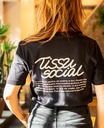 CENTRAIDE PERSONNES - 2106U T-shirt coton unisexe  (NOIR) - SE. S16064 (AV) - SE. S16065 (DOS) - ETT. ETT1058 (MD)