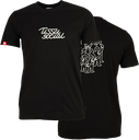 CENTRAIDE  TISSUS SOCIAL  - 2106U T-shirt coton unisexe (NOIR) - SE. S16062 (AV) - SE. S16063 (DOS) - ETT. ETT1058 (MD)