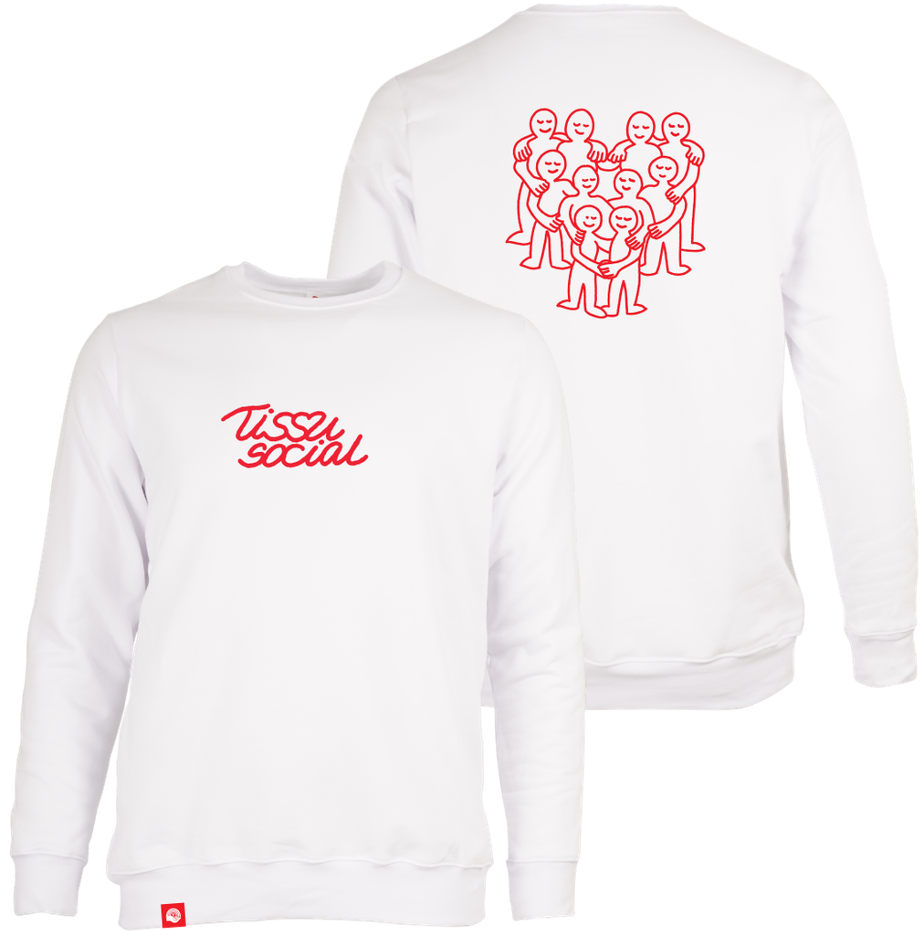 CENTRAIDE - O732U Ouaté col rond unisexe (BLANC) - SE. S16062 (AV) - SE. S16063 (DOS) - ETT. ETT1058 (BAVD)