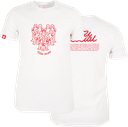 CENTRAIDE -2106U T-shirt coton unisexe (BLANC) - SE. S16064 (AV) - SE. S16065 (DOS) - ETT. ETT1058 (BAVD)