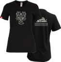 CENTRAIDE PERSONNES - 4319W - T-shirt col V femme (NOIR) - SE. S16064 (AV) + SE. S16065 (DOS) + ETT. ETT1058 (MD)