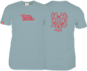 CENTRAIDE TISSUS SOCIAL - 2106U T-shirt coton unisexe (BLEU) - SE. S16062 (AV) + SE. S16063 (DOS) + ETT. ETT1058 (MD)