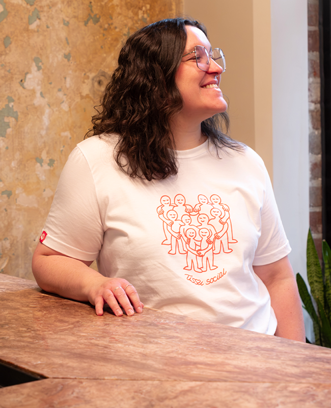 CENTRAIDE -2106U T-shirt coton unisexe (BLANC) - SE. S16064 (AV) - SE. S16065 (DOS) - ETT. ETT1058 (BAVD)